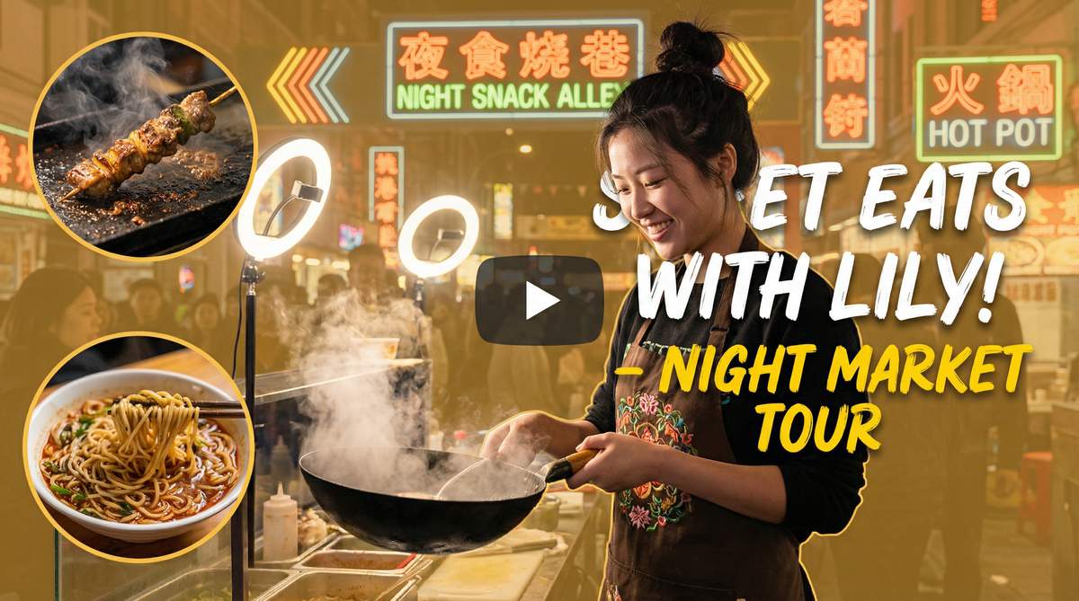 17c夜市美食视频